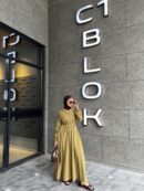 Drape Detaylı Elbise